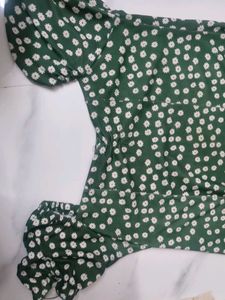 Green Floral Dress