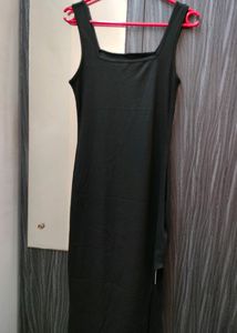 Urbanic Black Slit Dress New With Tag