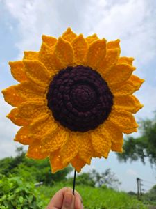 crochet sunflower