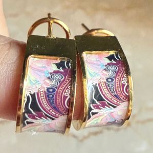 Vintage Floral Gold Tone Earrings from Georgia