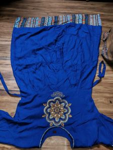 Embroidered Blue Kurta