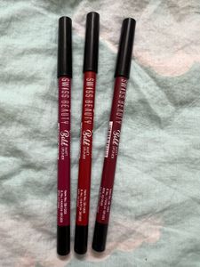 Swiss Beauty Bold Matte Lip Liners - Set of 3