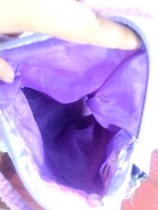 A Cute Purple Butterfly Sling With Hand Bag