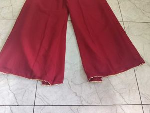 Elegant Maroon Embroidered Kurta Set