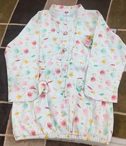 Girls Floral Top &amp; Yellow Pants Set Size-38