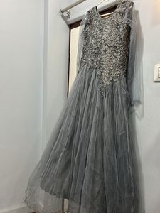 Net Embroidery Fancy Gown