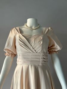 Elegant Puff Sleeve Gown