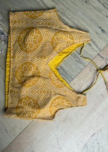 bandhani Yellow Lehenga Choli Set