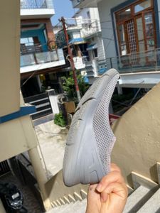 Light Grey Mesh Sneakers