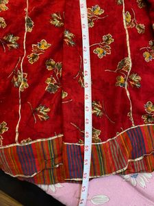 Elegant Red Floral Kurta