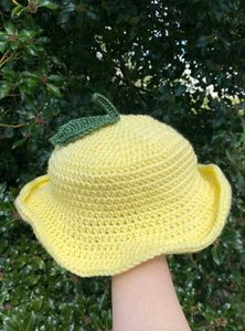 Summer inspired Crochet Fruit Bucket Hat
