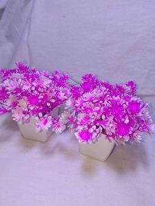 Artificial Flower Pots (Set of 2)