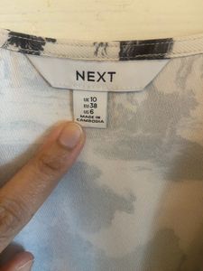 Scenic Print V-Neck Top