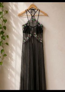 Embroidered Full Net Stylish Long Kurti