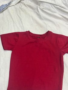 Classic maroon baby tee Short Sleeve T-Shirt
