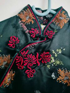 Elegant Floral Cheongsam Dress