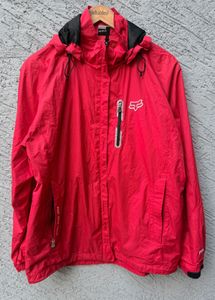 Fox Racing Red Hooded Jacket