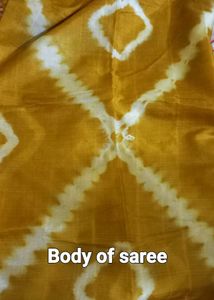 Stylish Mustard Yellow Saree