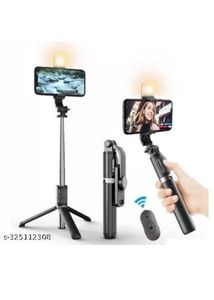 Selfie Stick with Light and Tripod
