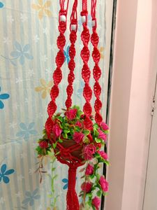 Hand Made By Me Hanging Pot Holder. (without Pot And Flowers)