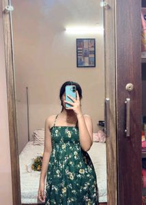 Green Floral dress🥑