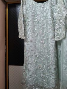 Embellished Pakistani Eid Kurta and Palazzo Set