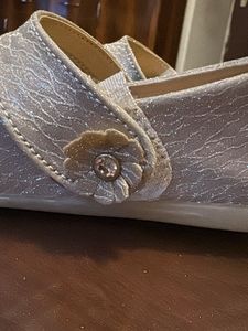 Sparkly Bow Flats for Girls