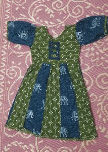 Girls' Cotton Frock combo