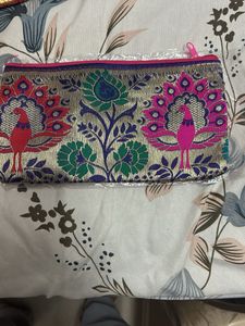 Boho Textured Clutch Bag