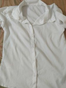 Classic White Button-Down Shirt