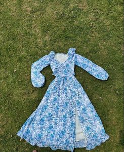 🤍🩵Cottage Core Dreamy Blue Dress🩵🤍
