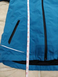 Blue Hooded Outdoor Jacket