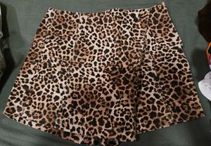 Animal Print Skort