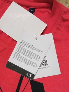 🚨 Price Drop Armani Exchange Red Graphic T-Shirt