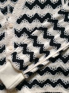 Chic Chevron Knit Cardigan