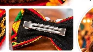 Boho Embroidered Hair Bows