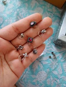 Nose Pins combo of 7 pcs