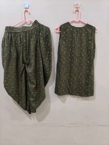 Libas Women Kurta Dhoti Pant And Ethnic Jacket
