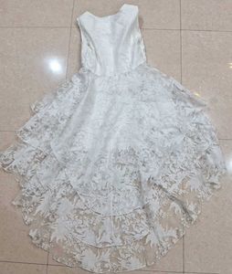White Mesh Dress