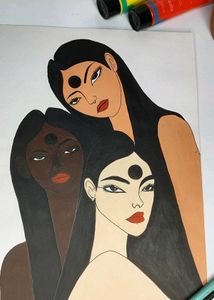 Abstract Women Portrait Art