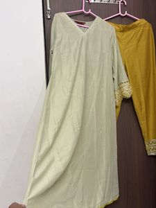 sangaria new Elegant Kurta Set with size L Dupatta