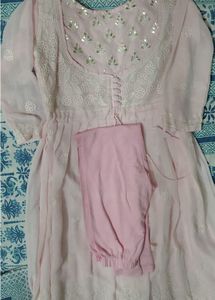 Elegant Pink Kurtha