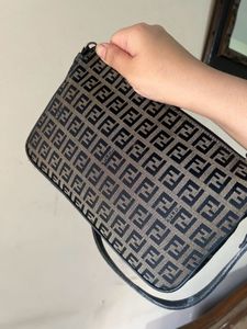 Vintage Fendi Zucca Monogram Shoulder Bag
