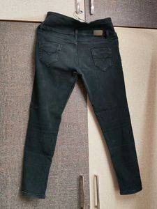 Women's High Waisted Black Jeans