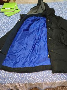 Black Hooded Padded Coat
