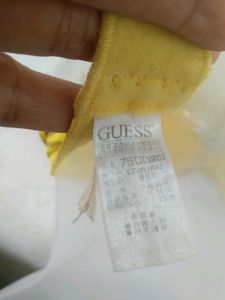 sale 🎊GUESS yellow Tiger Print Bra