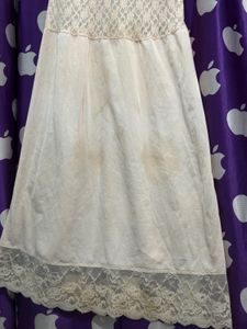 Sleeveless Black midi  &amp; white slip dress