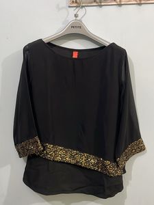 Black Party wear Top