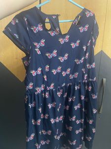 Beautiful Dress With Butterfly Prints