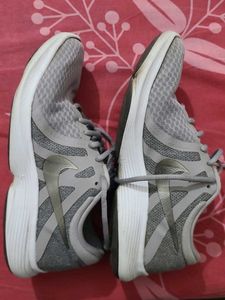 Grey Nike Athletic Shoes